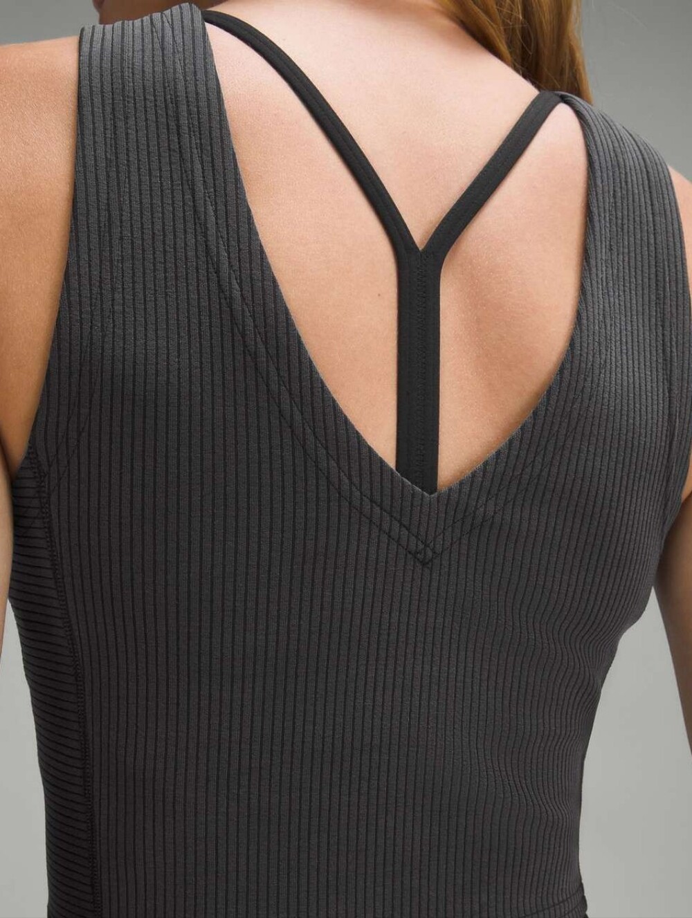 Lululemon Ribbed Softstreme Cropped Tank Top Black Sz 4 - Picture 3 of 8